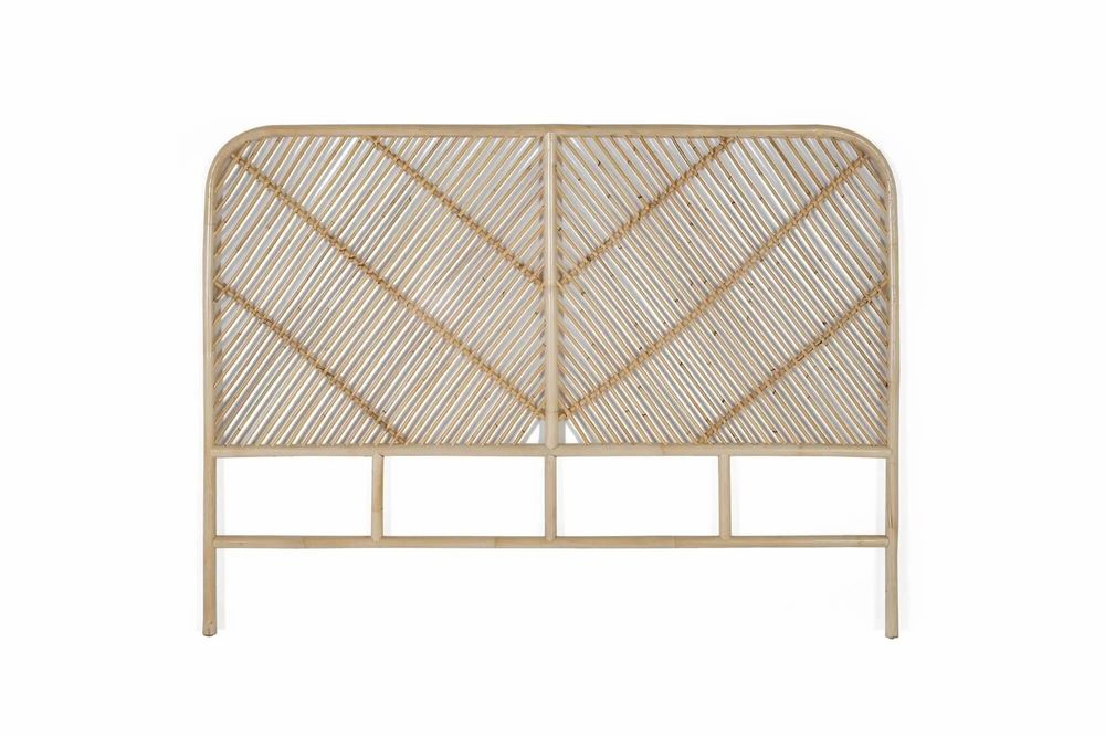 Lits - Tête de lit rotin 150 cm style organique - GINER Y COLOMER