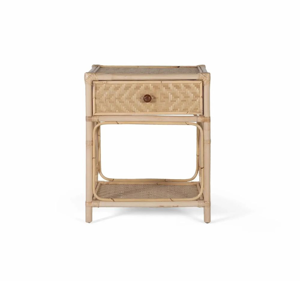 Tables de nuit - Table de chevet en rotin charme naturel - GINER Y COLOMER