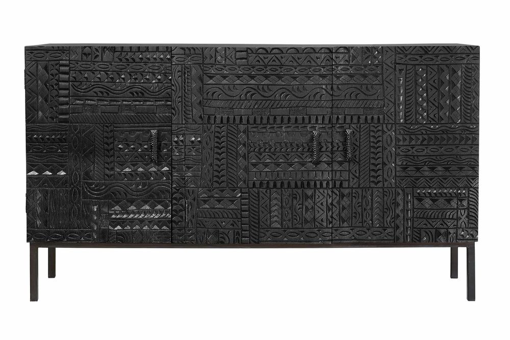 Sideboards - Mango wood sideboard with metal legs - GINER Y COLOMER