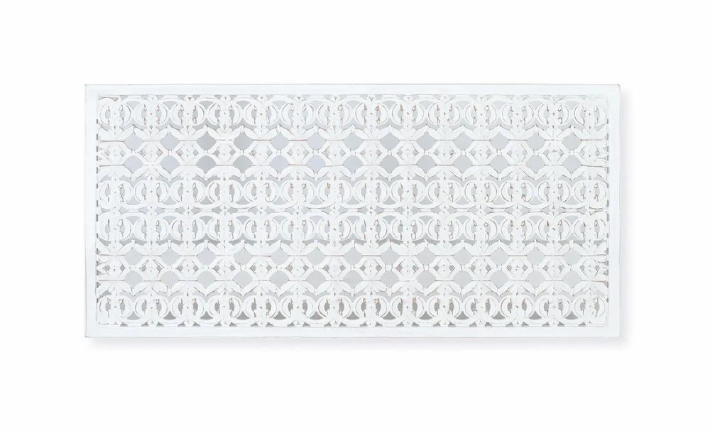 Beds - Headboard in stripped white MDF - GINER Y COLOMER