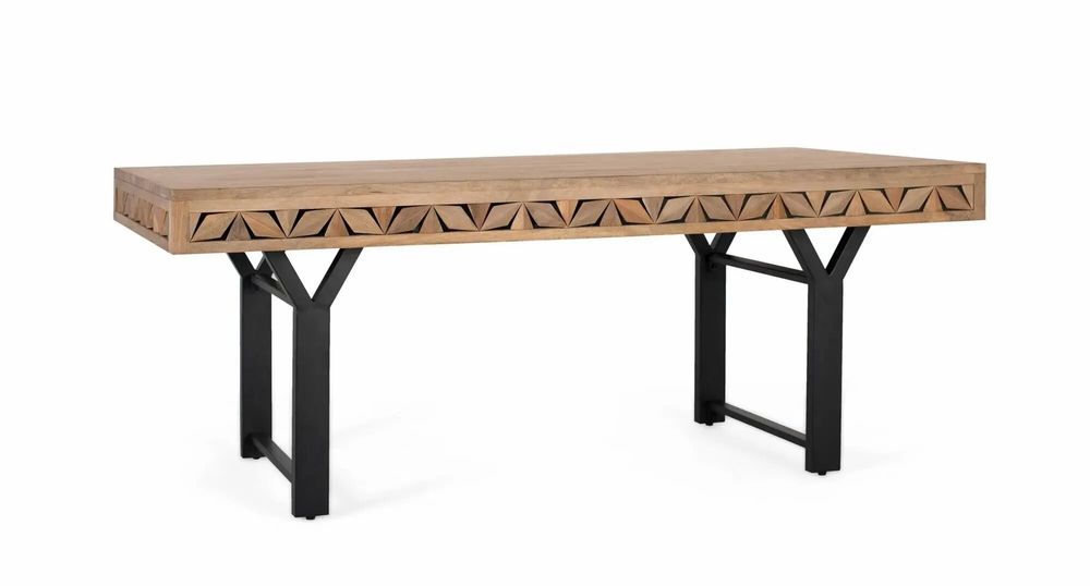 Dining Tables - Rectangular mango wood dining table 200 cm - GINER Y COLOMER