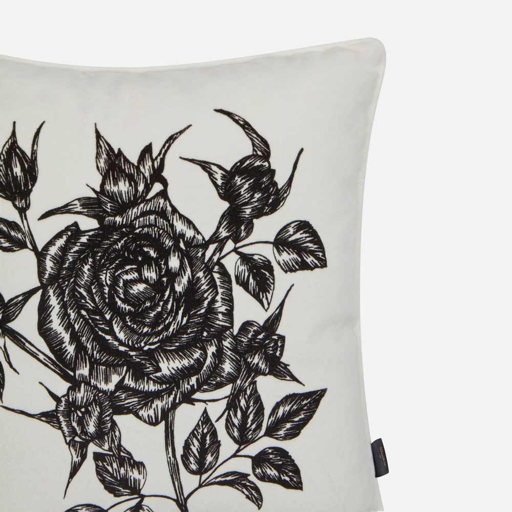 Coussins textile - Coussin en velours 'Rose Bramble', 40 x 40 cm - SHAKU