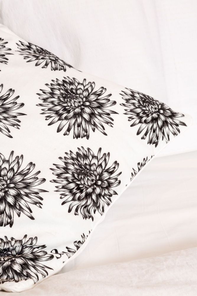 Fabric cushions - 'Dahlia' Velvet Cushion Cover, 60x60cm - SHAKU
