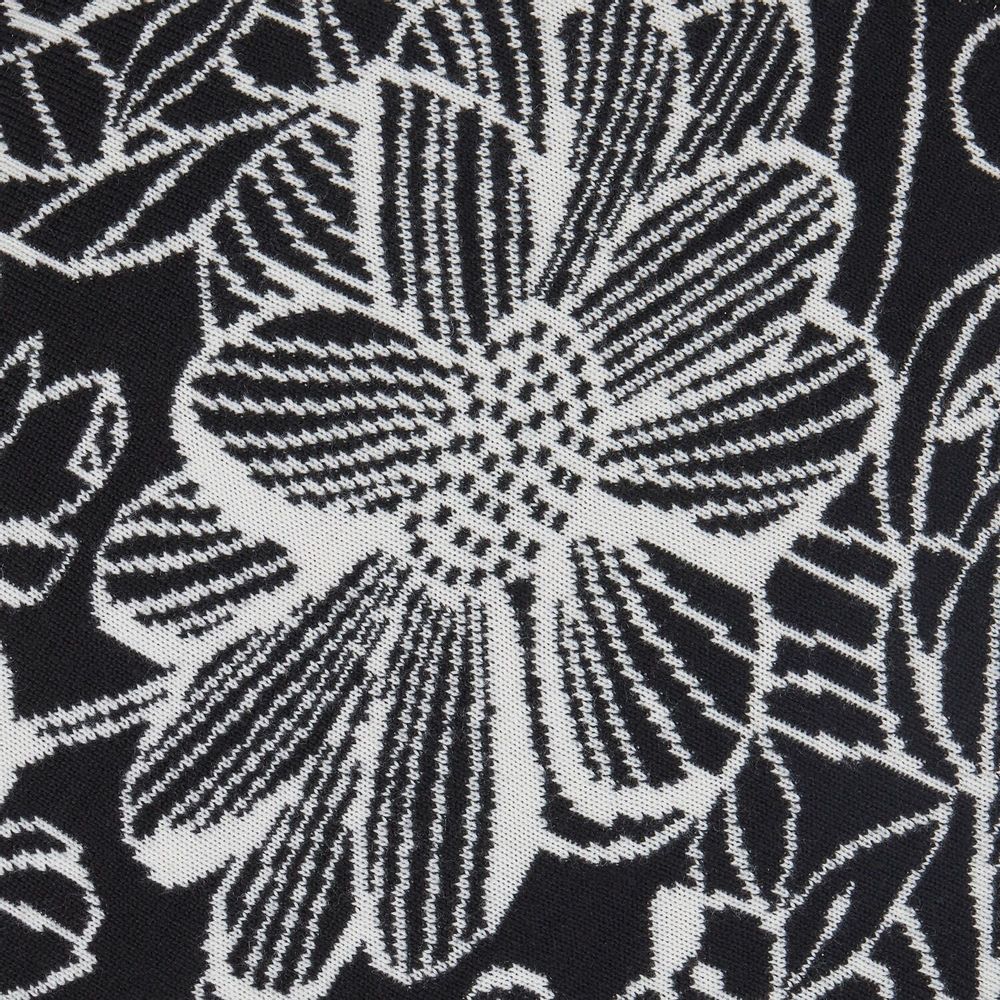 Fabric cushions - 'Floral Figment' Wool Cushion, 50x50cm - SHAKU