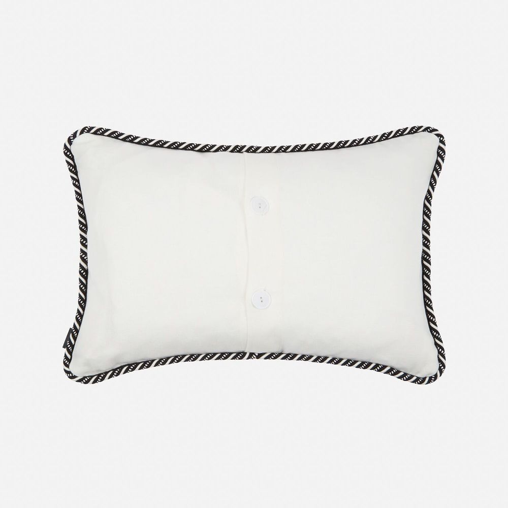 Coussins textile - Coussin italien brodé à la main « Meadow », 50 x 35 cm - SHAKU