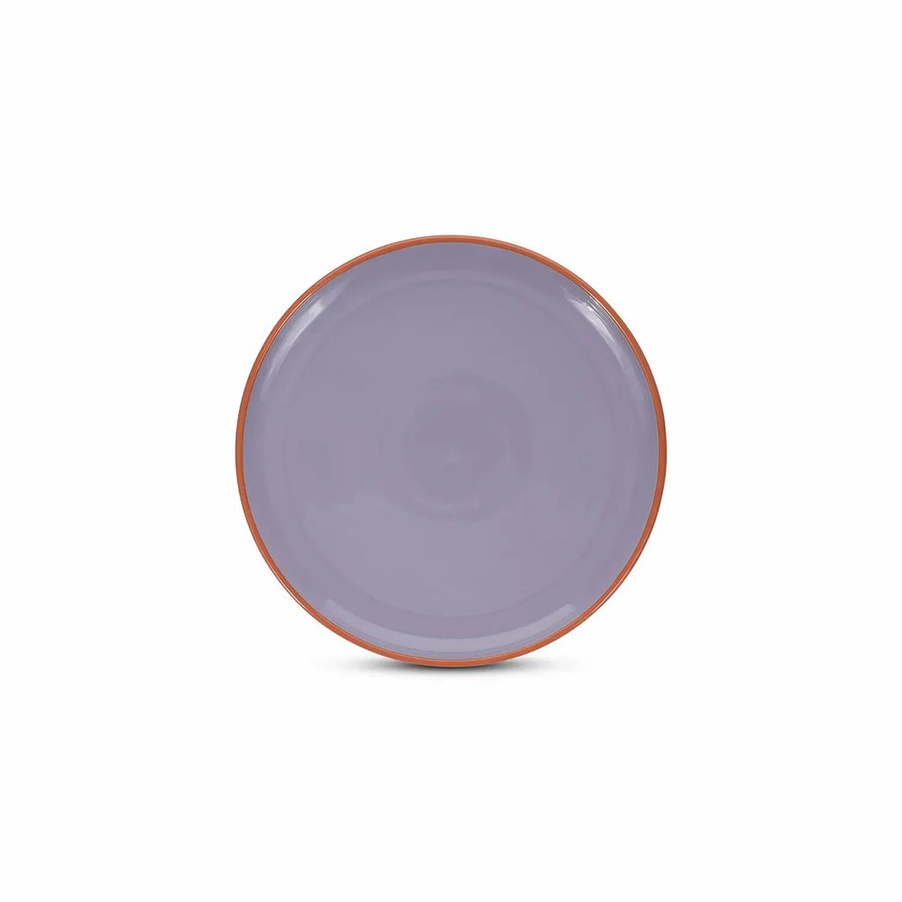 Assiettes au quotidien - Assiette plate 26xH2,5cm violet/orange Duo - ONA