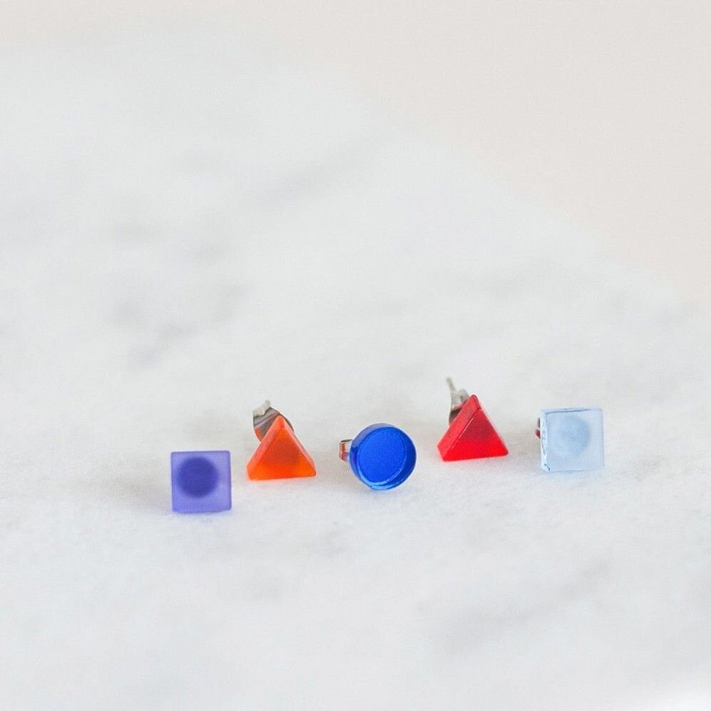 Children's apparel - Basic Mini / Best-Selling Set of 5 Upcycled Earrings - PAMELA COROMOTO