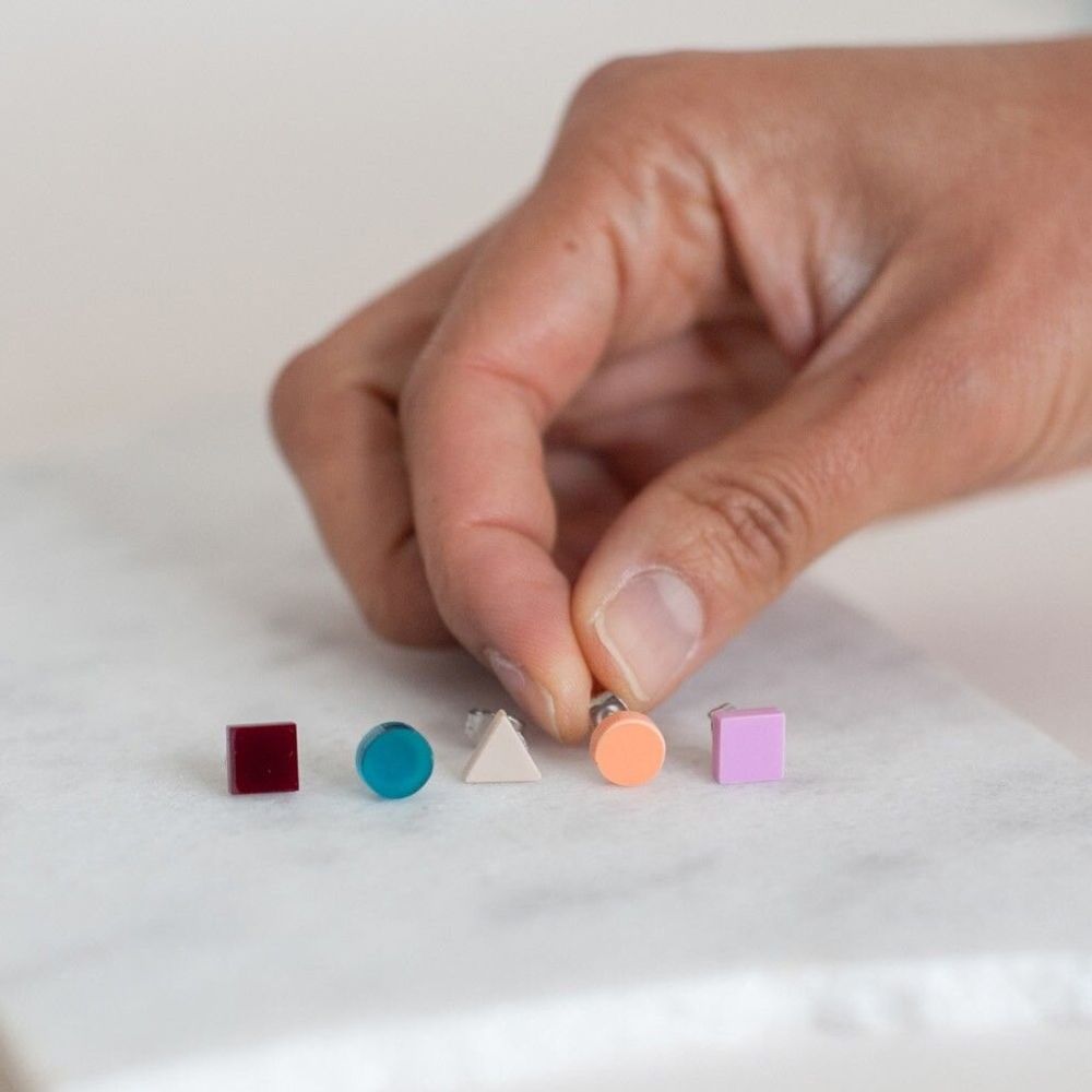 Children's apparel - Basic Mini / Best-Selling Set of 5 Upcycled Earrings - PAMELA COROMOTO