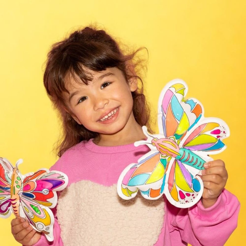 Decorative objects - 2 inflatable butterfly coloring - ARA-CREATIVE