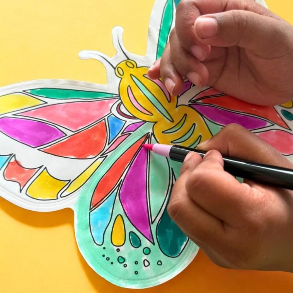 Decorative objects - 2 inflatable butterfly coloring - ARA-CREATIVE