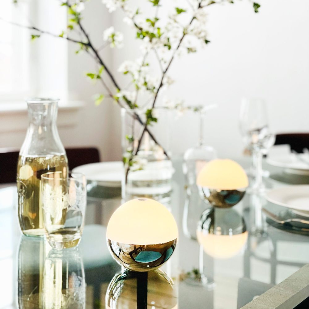 Table lamps - ALBA light ball chrome – Pack of two - DYBERG LARSEN