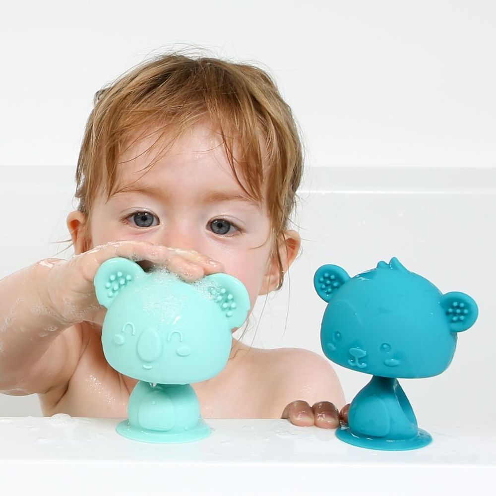 Accessoires pour bain enfants - Animaux Silicone à Ventouse - Swing Pop - 9 cm - LUDI