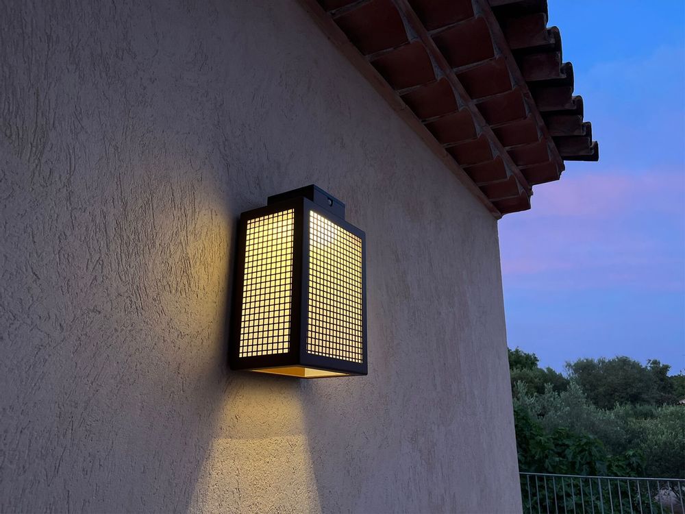 Outdoor wall lamps - solar wall lamp APS 030 frame - LYX LUMINAIRES