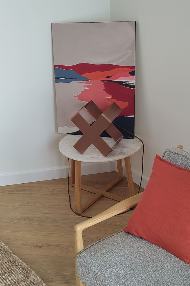 Objets design - Lampe à Poser Bicolore – BO X - BOETHIC - DECORATION ENGAGEE