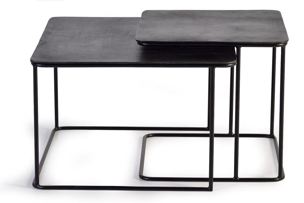 Tables basses - Table basse plateau bronze et pieds métal - GINER Y COLOMER