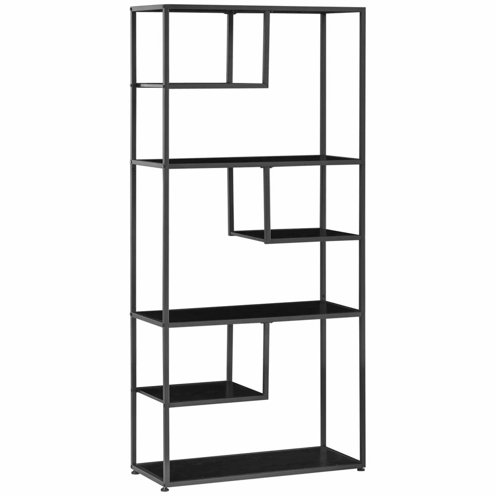 Bookshelves - Industrial style bookcase storage shelf 7 levels - AOSOM BUSINESS