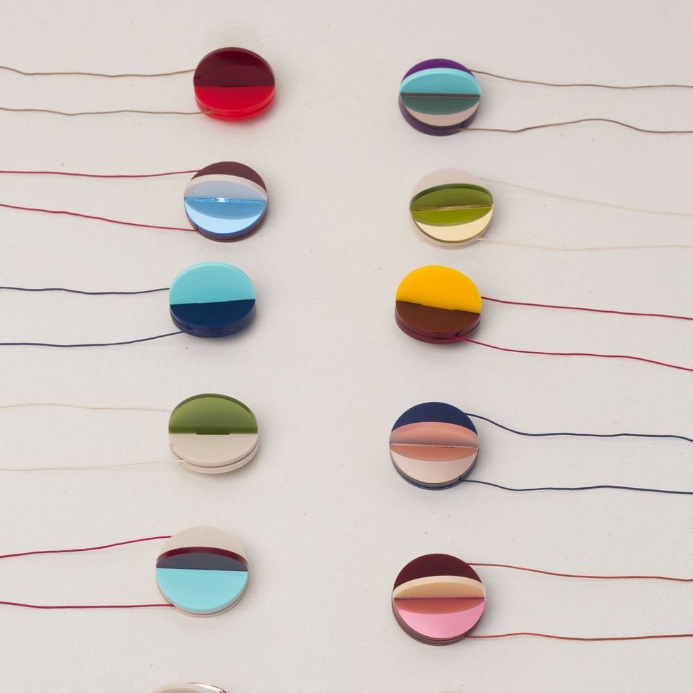 Jewelry - Dexel Necklace / Constructivist-Inspired pendant with sculptural lines - PAMELA COROMOTO