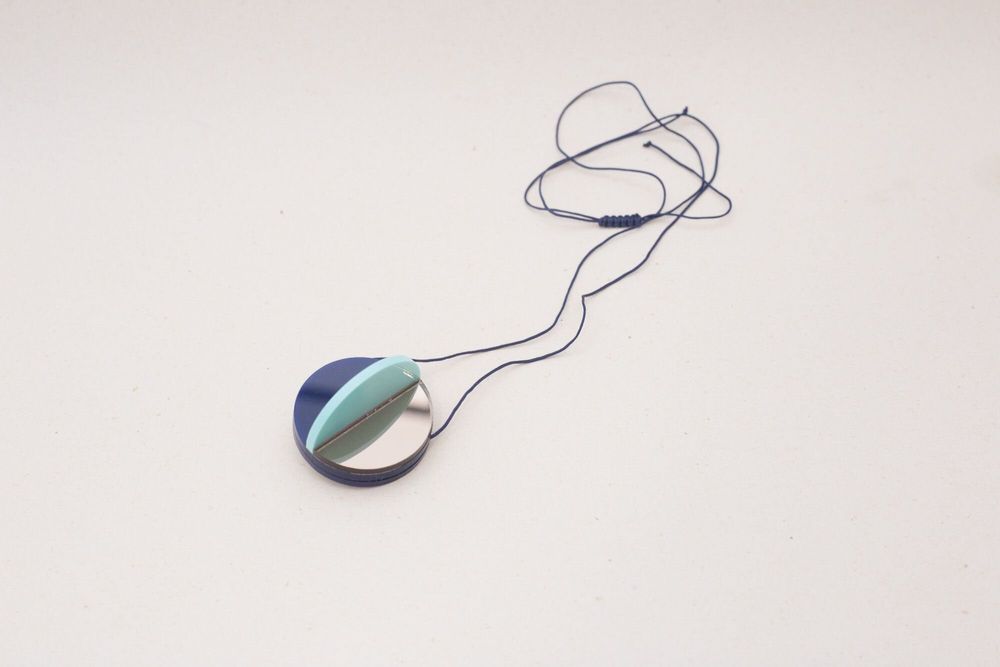 Jewelry - Dexel Necklace / Constructivist-Inspired pendant with sculptural lines - PAMELA COROMOTO
