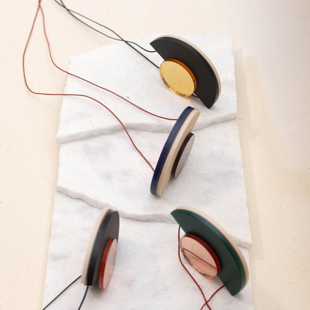 Jewelry - Blok Necklace – Reversible pendant with bold minimalist design - PAMELA COROMOTO