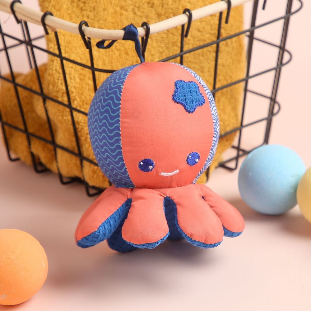 Accessoires pour bain enfants - Éponge de Bain - Pieuvre - 8 cm - LUDI