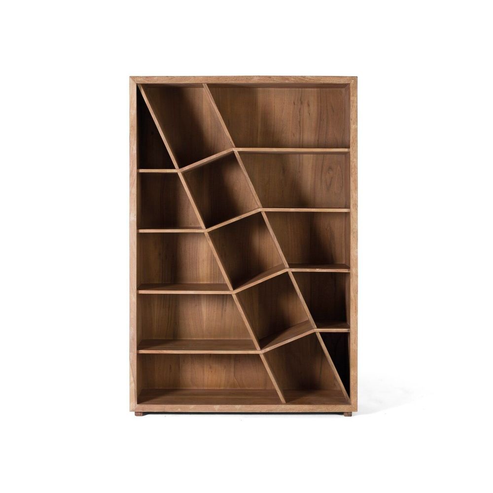 Bookshelves - Mango wood and black bookcase - GINER Y COLOMER
