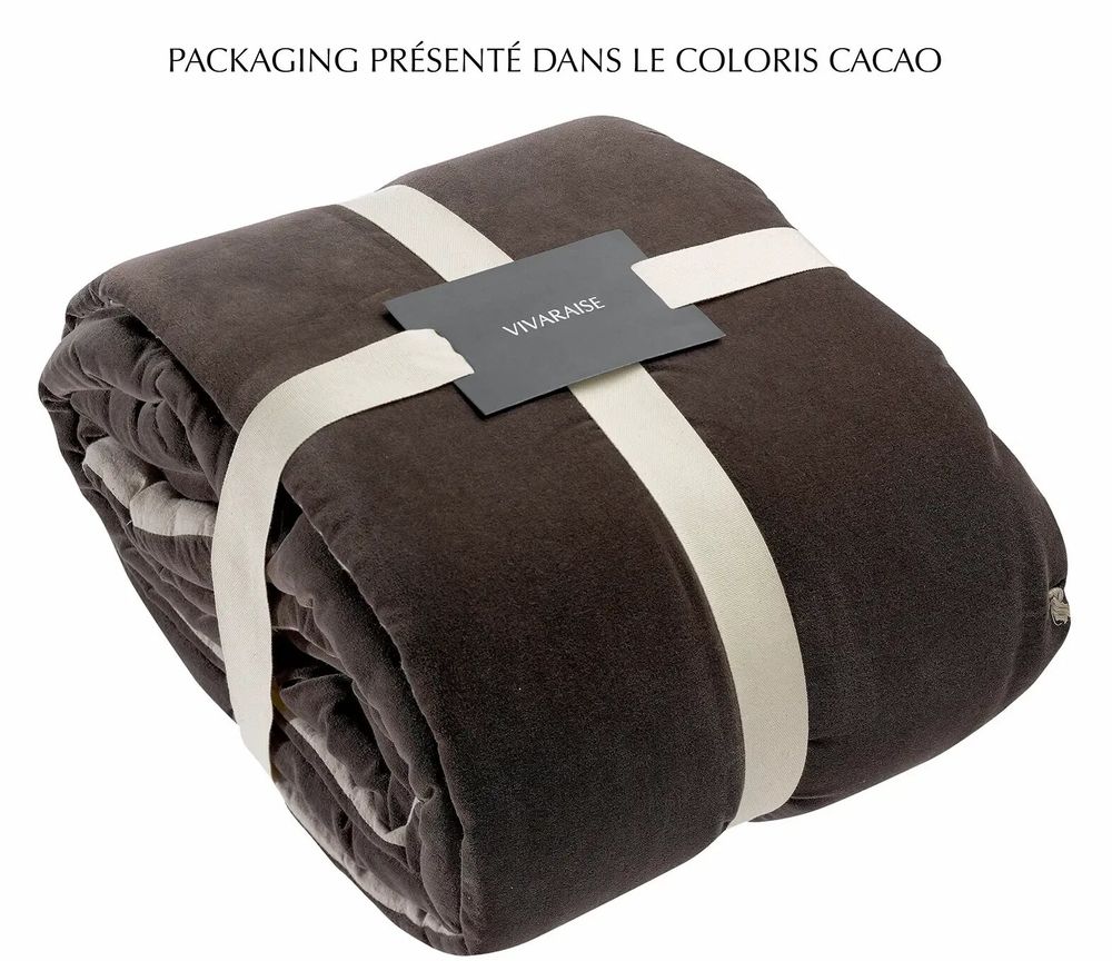 Linge de lit - Edredon pompons Elise Epice 80 x 180 - MAISON VIVARAISE - SDE VIVARAISE WINKLER