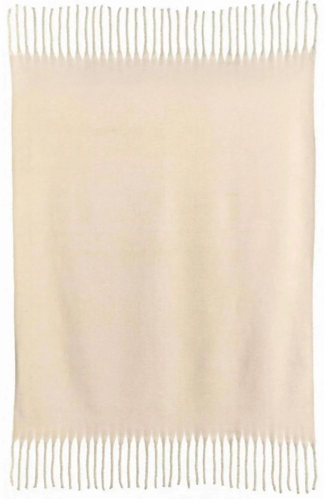 Plaids - Plaid uni recyclé Isabel Neige 130 x 160 - MAISON VIVARAISE - SDE VIVARAISE WINKLER