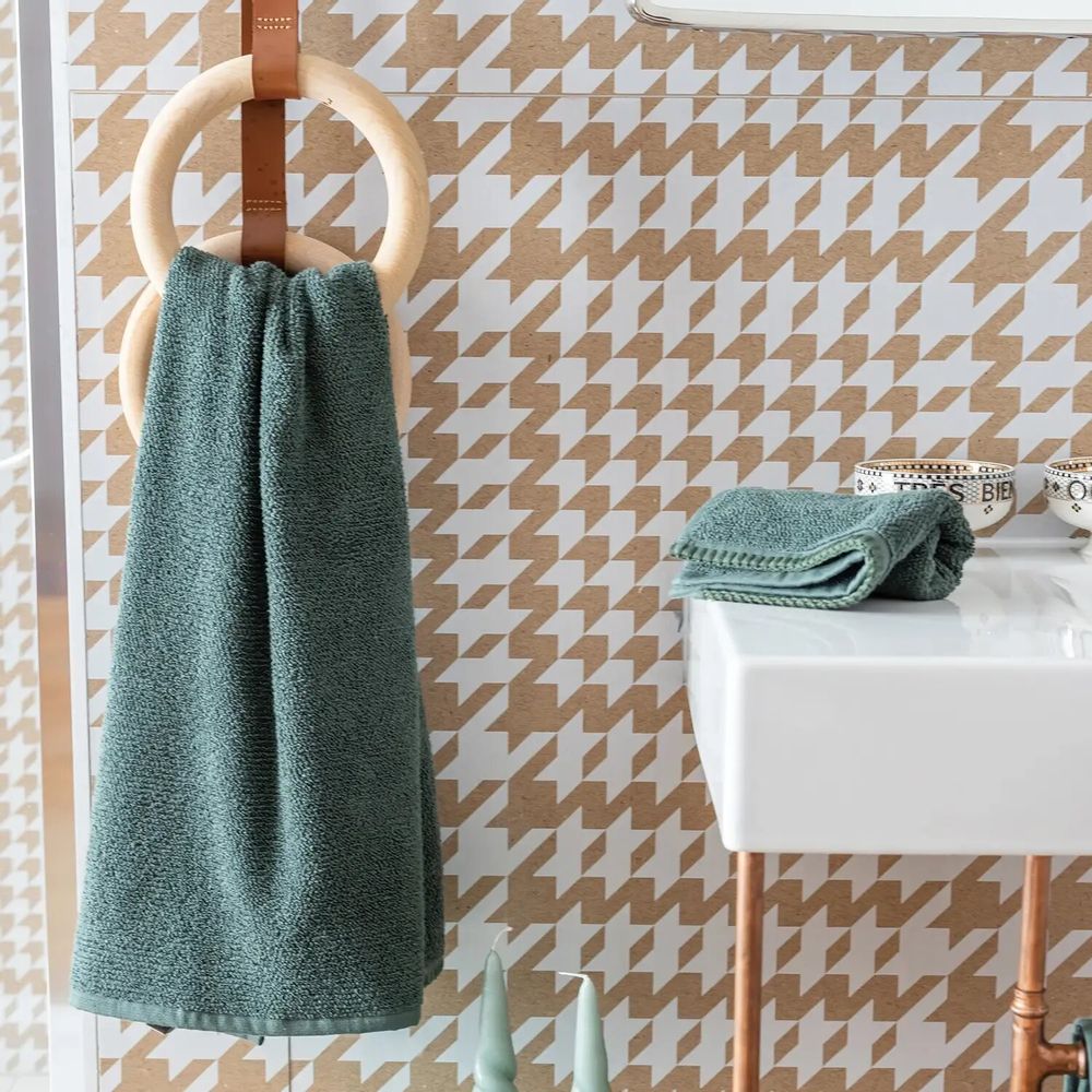 Bath towels - Bora Bath Towel Fougère 50 X 100 - MAISON VIVARAISE - SDE VIVARAISE WINKLER