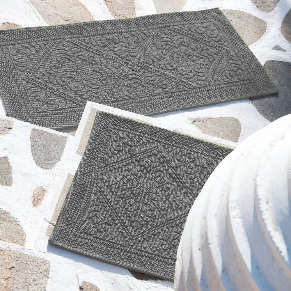 Autres linges de bain - Tapis Enzo Souris 54 X 110 - MAISON VIVARAISE - SDE VIVARAISE WINKLER