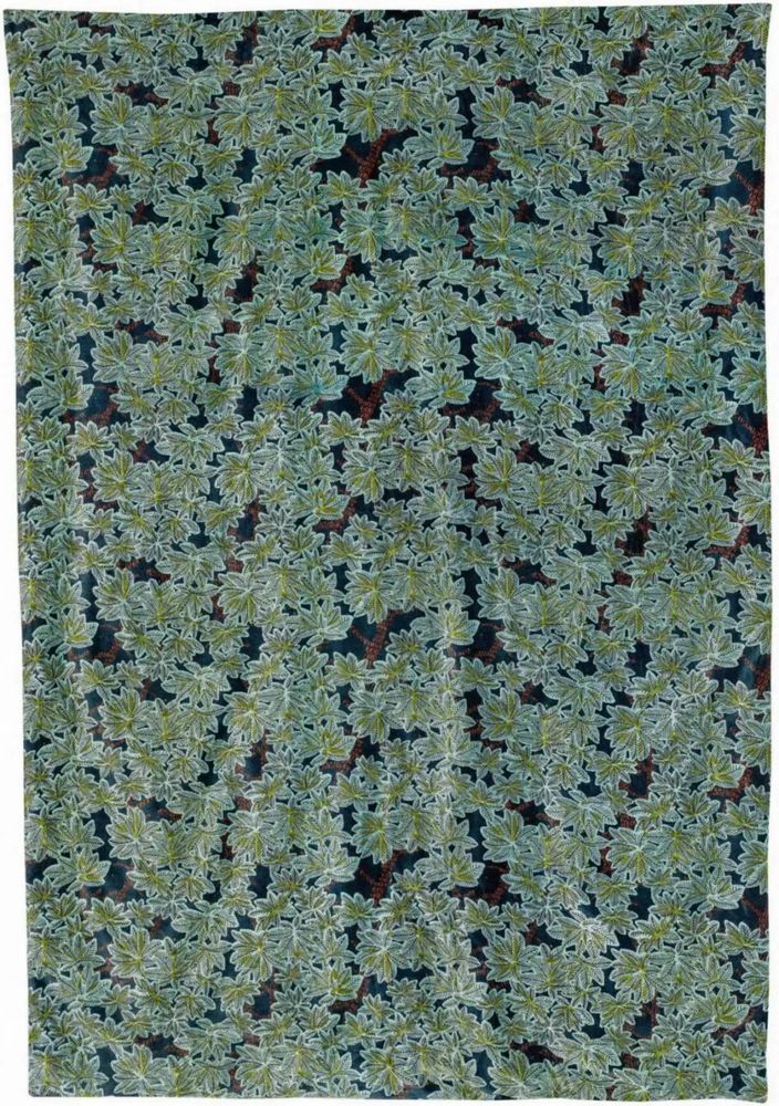 Plaids - Plaid imprimé Ariane Pétrole 135 x 200 - MAISON VIVARAISE - SDE VIVARAISE WINKLER