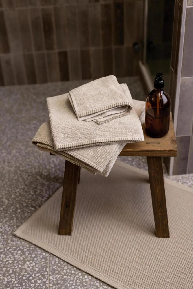 Bath towels - Guest Towel Bora Galet 30 X 50 - MAISON VIVARAISE - SDE VIVARAISE WINKLER