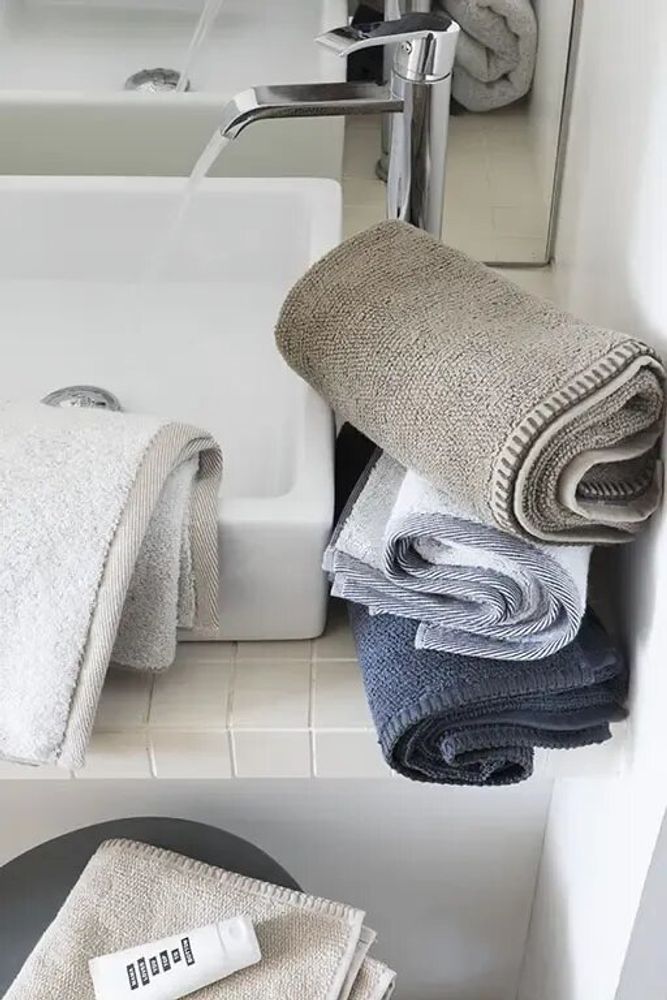 Bath towels - Bora Bath Towel Ombre 90 X 150 - MAISON VIVARAISE - SDE VIVARAISE WINKLER