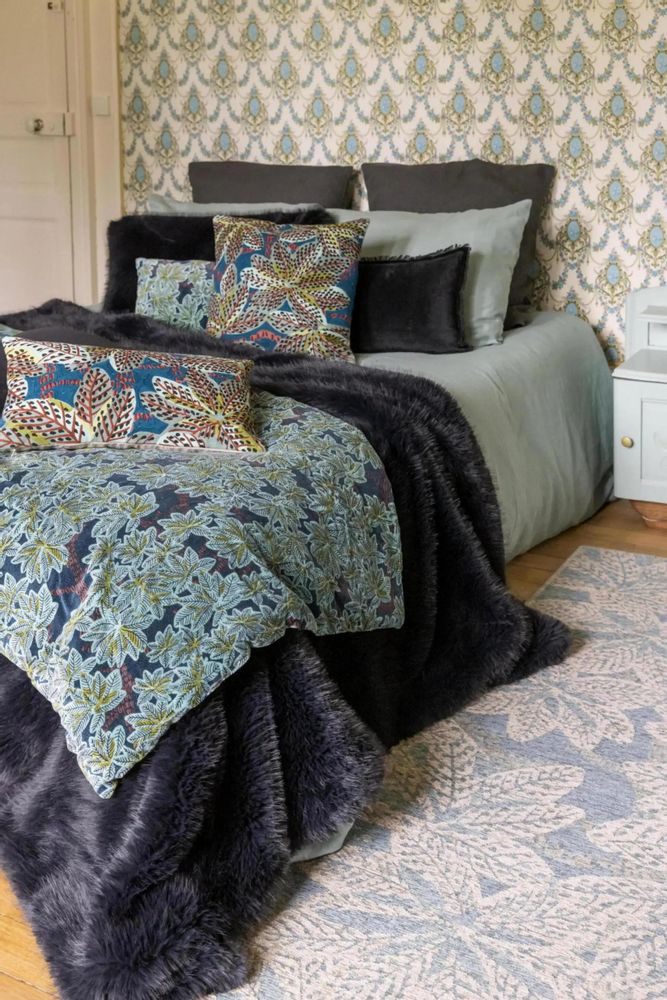 Bed linens - Recycled Duvet Nolan Caviar 85 X 200 - MAISON VIVARAISE - SDE VIVARAISE WINKLER