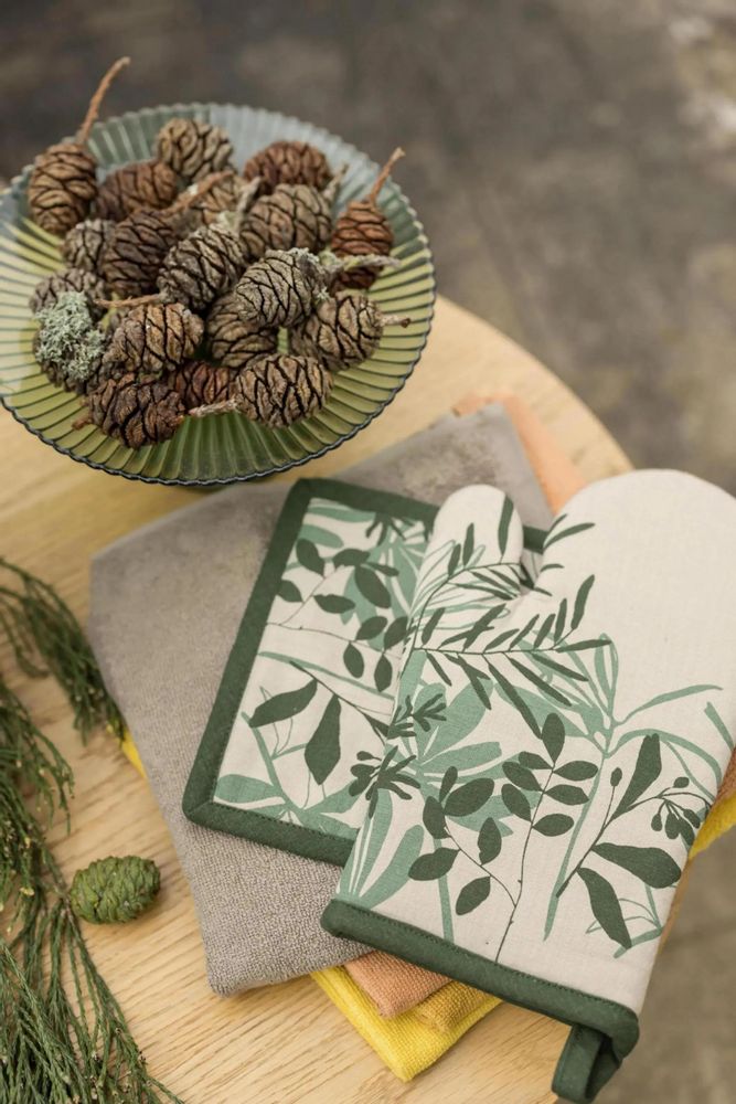 Linge d'office - Lot gant de cuisine/manique Majda Multico 18 x 28 - MAISON VIVARAISE - SDE VIVARAISE WINKLER