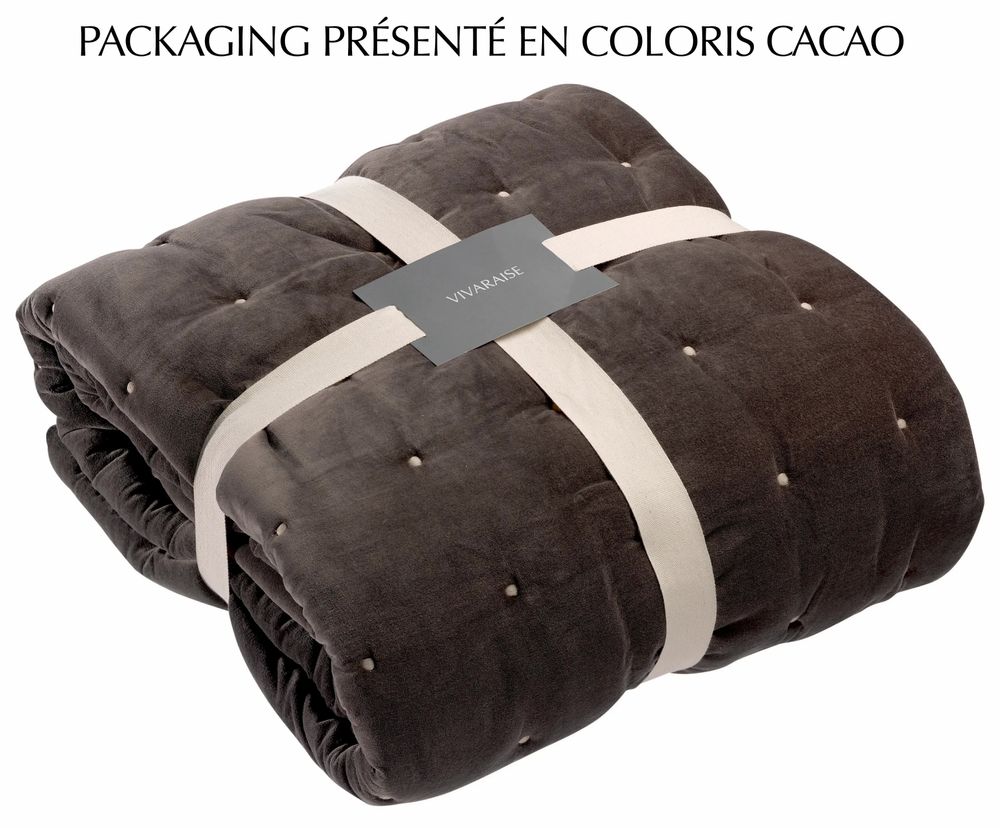 Bed linens - Elise Bed Throw Ficelle 240 X 260 - MAISON VIVARAISE - SDE VIVARAISE WINKLER