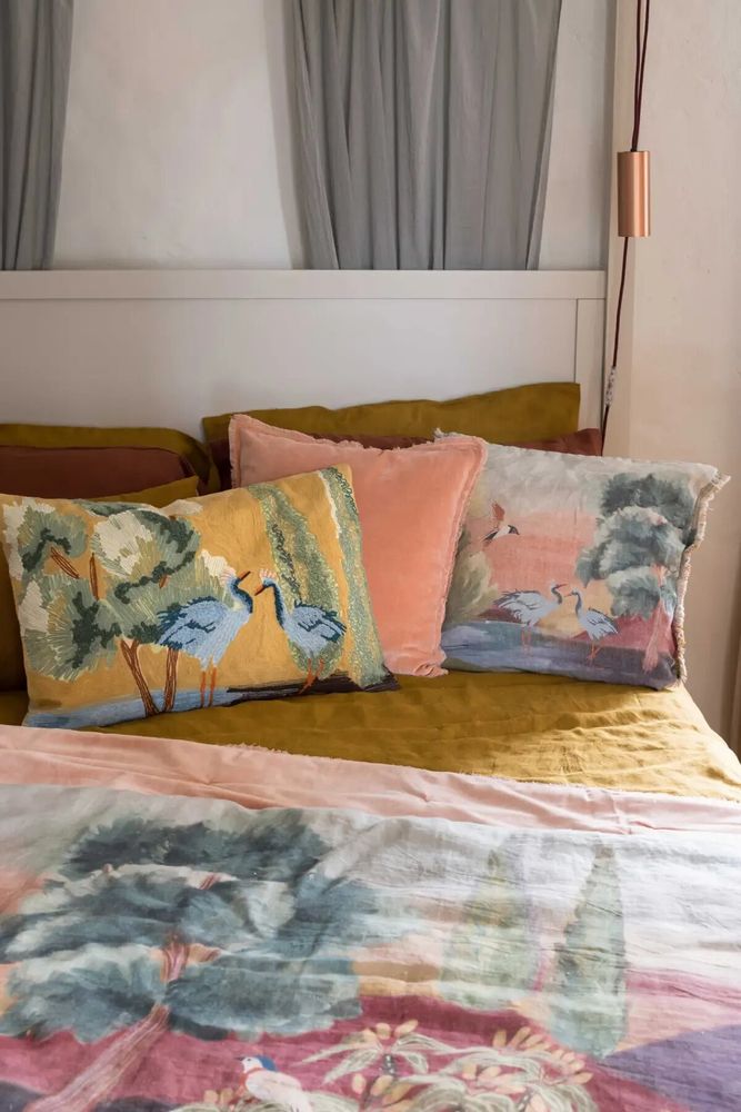 Coussins - Coussin uni Fara Dragée 45 x 45 - MAISON VIVARAISE - SDE VIVARAISE WINKLER