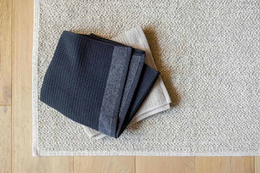 Bath towels - Abby Recycled Bath Towel Tonnerre 50 X 100 - MAISON VIVARAISE - SDE VIVARAISE WINKLER