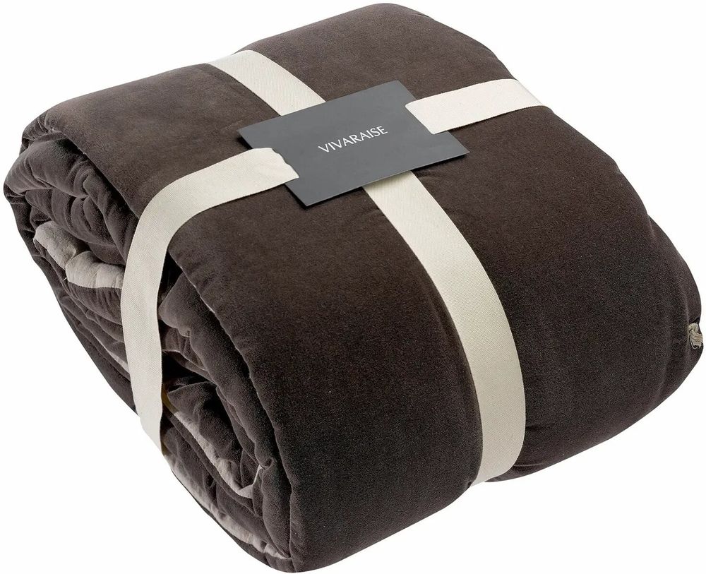 Bed linens - Elise Pom-Pom Comforter Verveine 80 X 180 - MAISON VIVARAISE - SDE VIVARAISE WINKLER