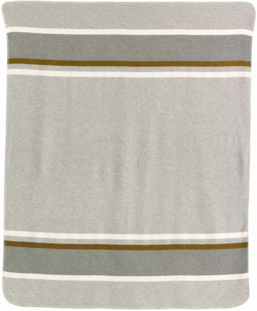 Throw blankets - Gioia Recycled Jacquard Throw Perle 140 X 185 - MAISON VIVARAISE - SDE VIVARAISE WINKLER