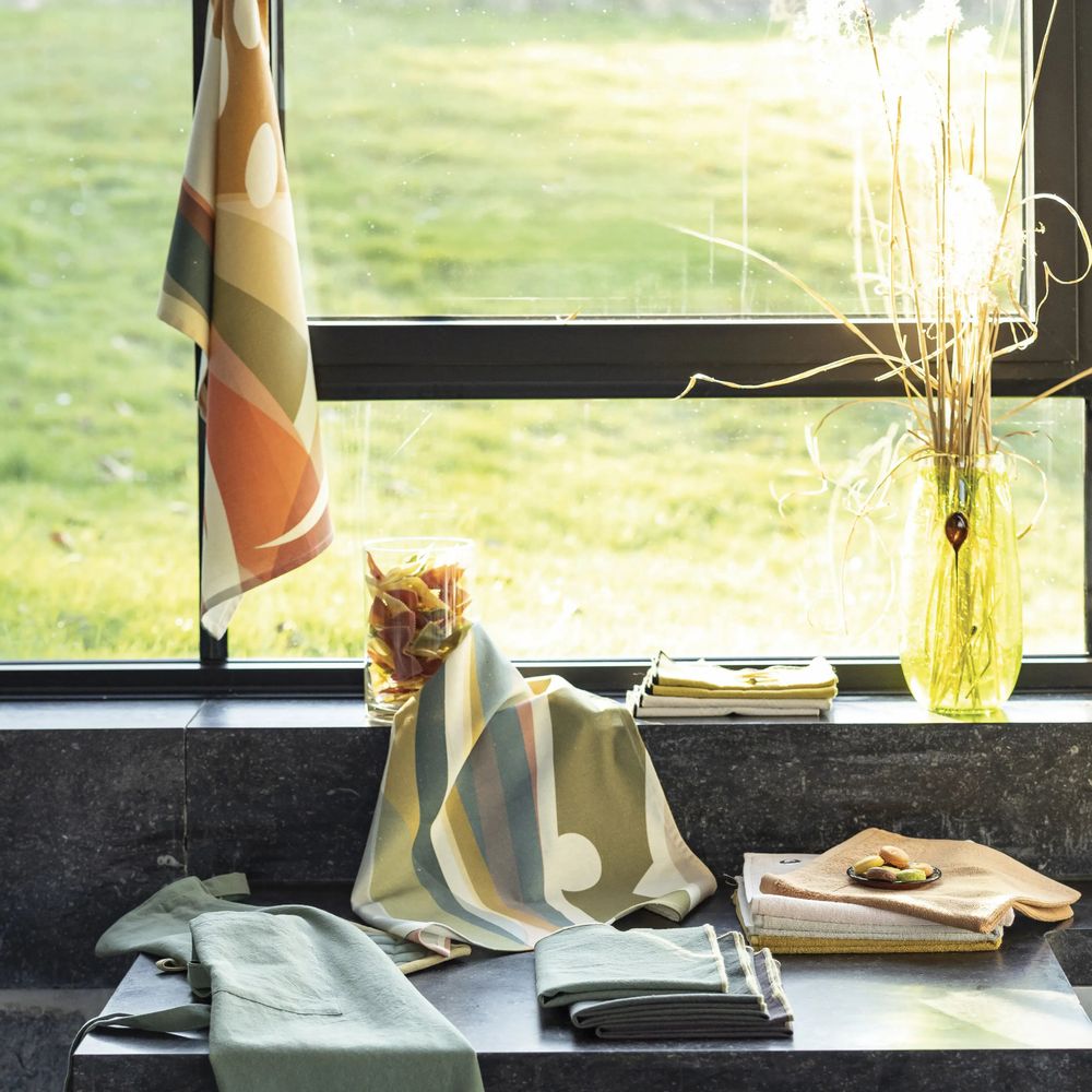 Dish towels - Nuceo Recycled Dish Towel Multico 50 X 70 - MAISON VIVARAISE - SDE VIVARAISE WINKLER
