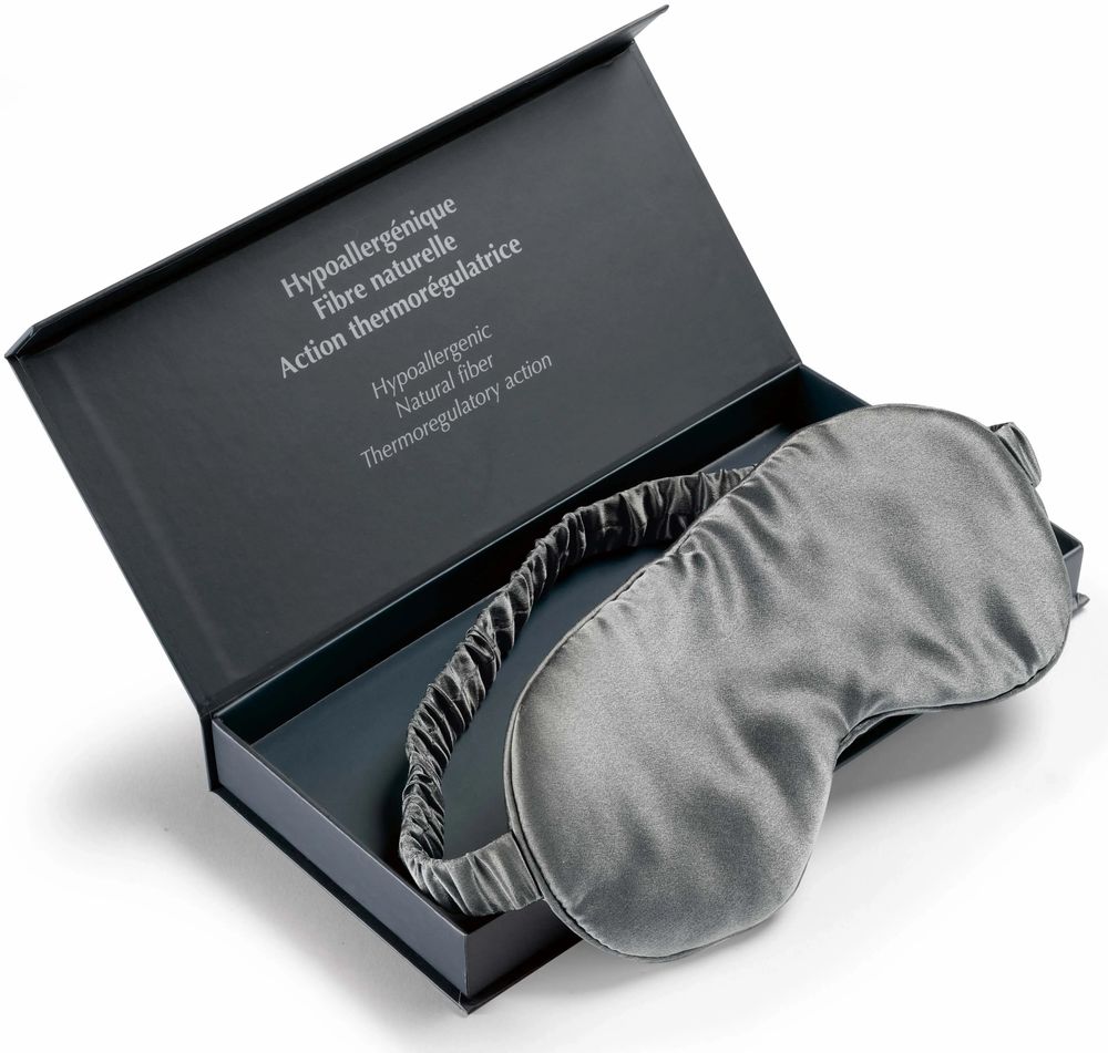 Vêtements de nuit - Masque de nuit Ashley Cendre 9 x 23 - MAISON VIVARAISE - SDE VIVARAISE WINKLER
