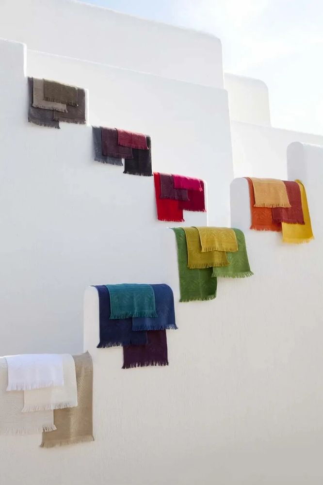 Bath towels - Zoé Bath Towel Craie 50 X 100 - MAISON VIVARAISE - SDE VIVARAISE WINKLER