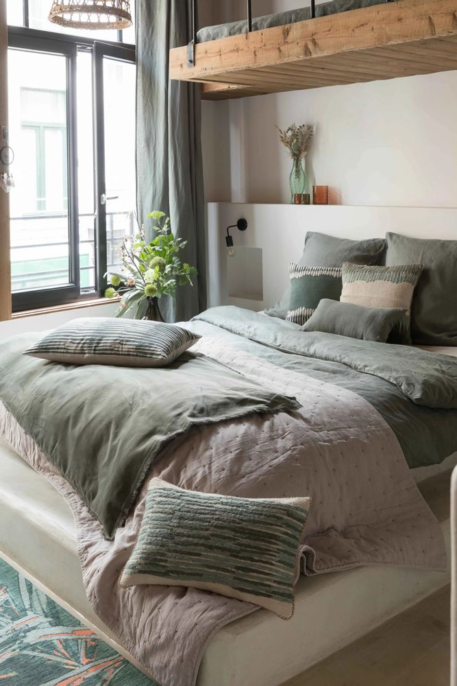 Linge de lit - Edredon Fara Thym 85 x 200 - MAISON VIVARAISE - SDE VIVARAISE WINKLER