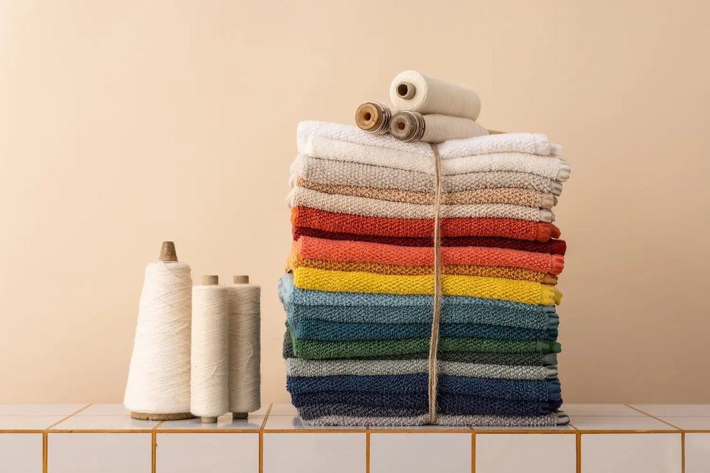 Bath towels - Bora Bath Towel Perle 50 X 100 - MAISON VIVARAISE - SDE VIVARAISE WINKLER