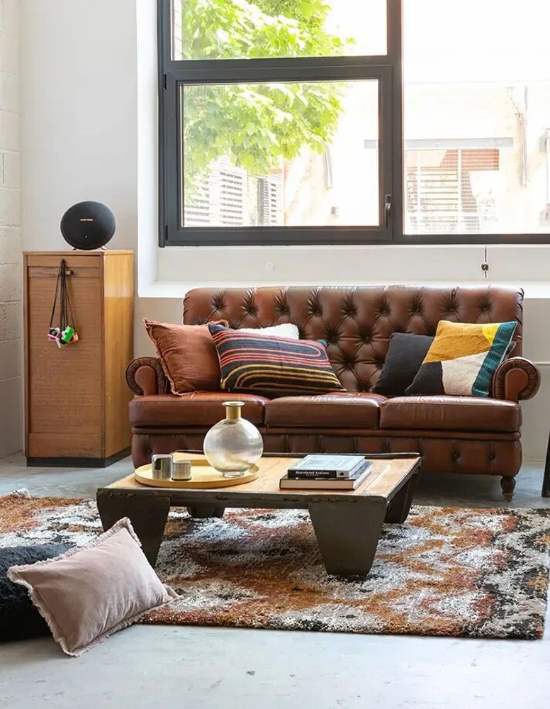 Coussins - Coussin uni Fara Caramel 45 x 45 - MAISON VIVARAISE - SDE VIVARAISE WINKLER