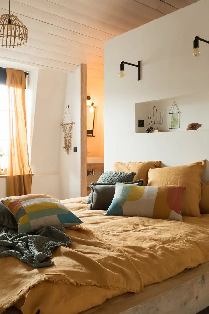 Throw blankets - Swami Throw Blanket Thym 130 X 200 - MAISON VIVARAISE - SDE VIVARAISE WINKLER
