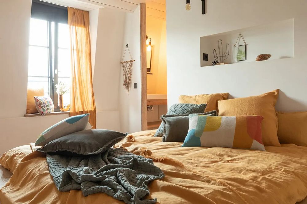 Bed linens - Swami Bed Throw Thym 180 X 260 - MAISON VIVARAISE - SDE VIVARAISE WINKLER