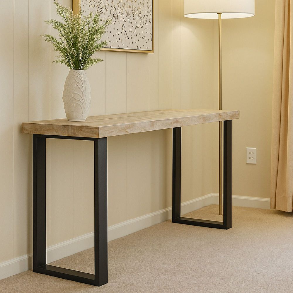 Console table - Designer Console Tables in Petrified Wood - XYLEIA PETRIFIED WOOD