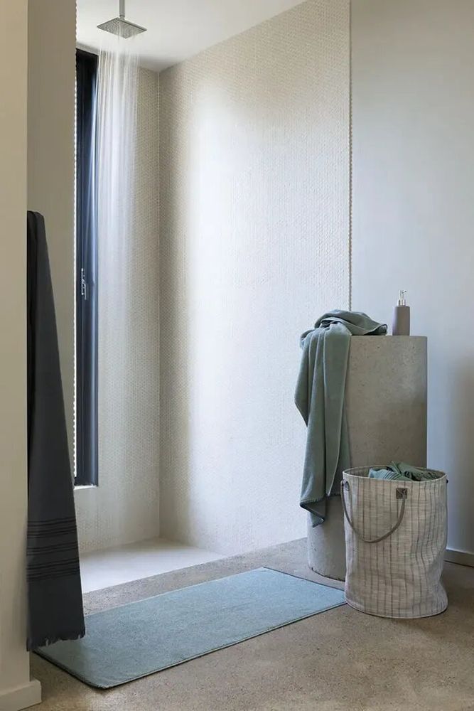 Bath towels - Bora Bath Towel Sauge 90 X 150 - MAISON VIVARAISE - SDE VIVARAISE WINKLER