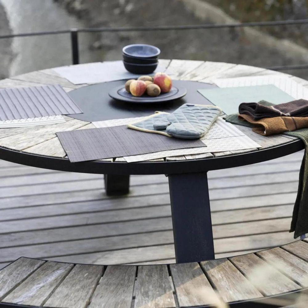 Table cloths - Manoka placemat set Orage 33 X 45 - MAISON VIVARAISE - SDE VIVARAISE WINKLER